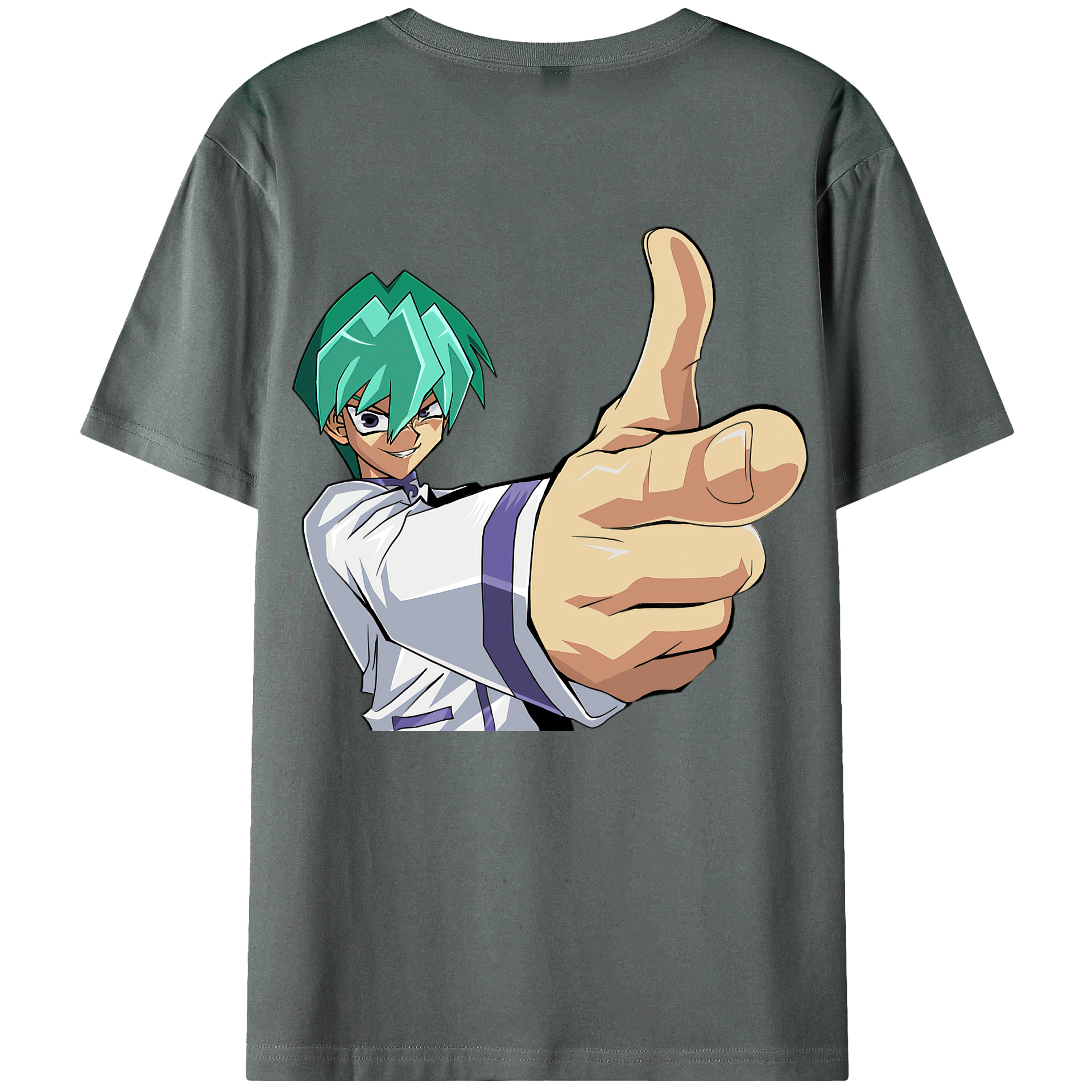 （画像用） 遊☆戯☆王 Yu-Gi-Oh! 綿100％ メンズ半袖Tシャツ（バックプリント） 通気性
